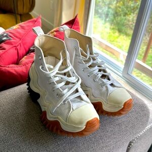 Converse Run Star Motion High Top White/Black/Gum Honey 8 size